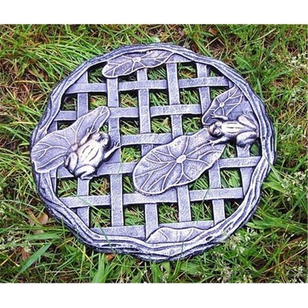 BBQ INNOVATIONS Frog Stepping Stone - Antique Pewter BB2628455
